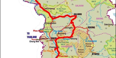 ਨਕਸ਼ਾ ਦੇ savannakhet ਲਾਓਸ